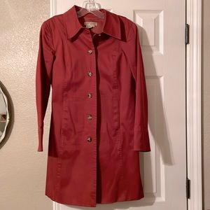 Transitions Jacket Lined Size Small Burnt Orange